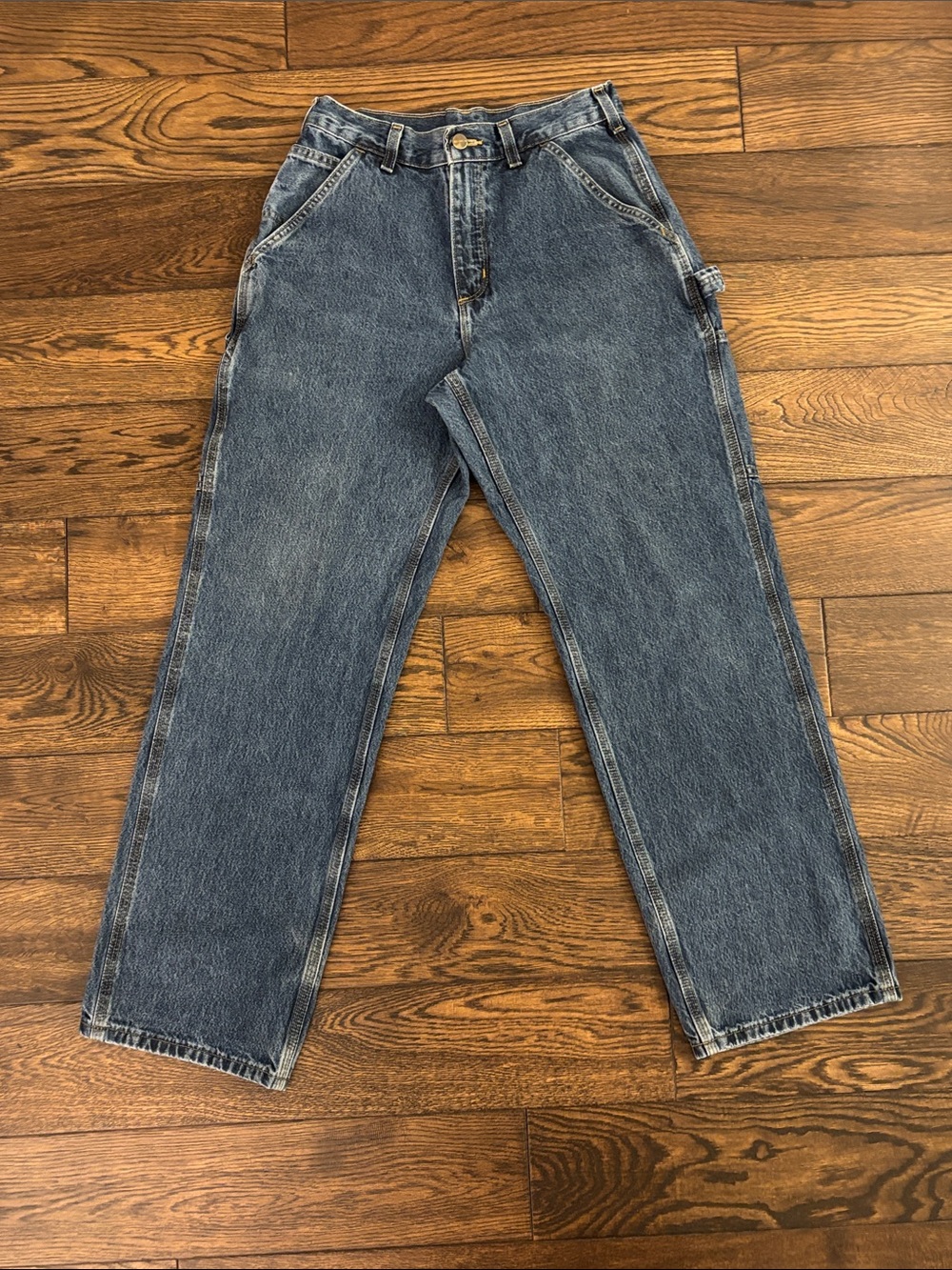 Carhartt Men's Relaxed Fit Blue Work Jeans